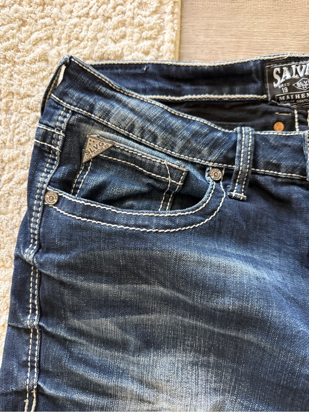 Salvage Mayhem Regular Boot Men’s Jeans - Picture 4 of 7